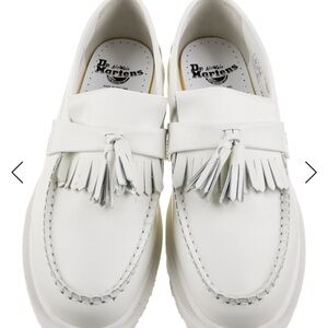 Dr. Martens Kids White Tassel Loafers